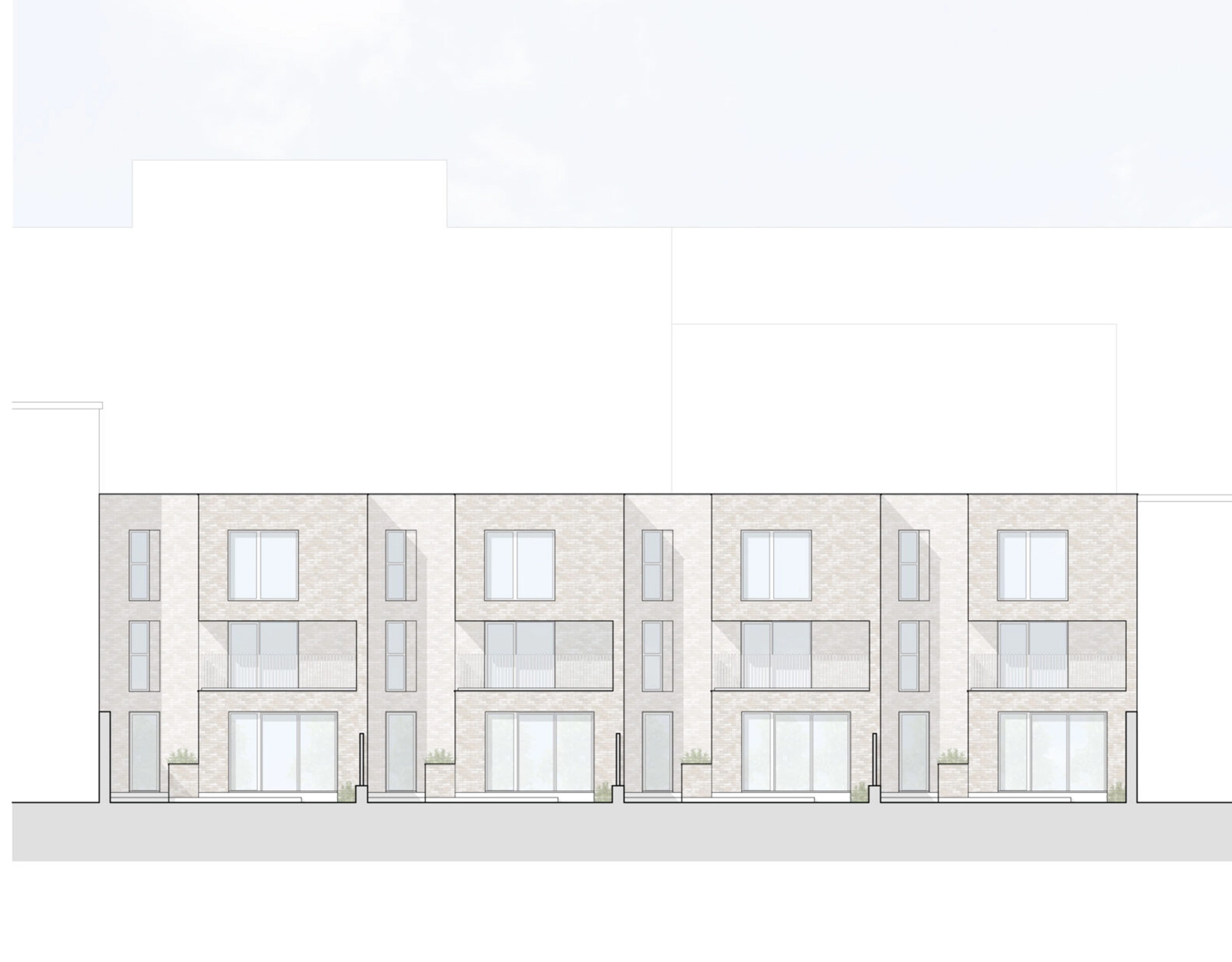 Camden Townhouses Elevation 1 Scaled 1 Fbc1102C
